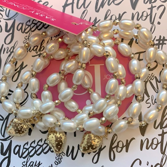 Sassy Jones Jewelry - Sassy Jones “Hillary” faux pearl bracelets!